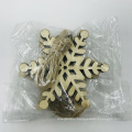 Creative wooden Snowflake Christmas tree pendant home decoration handmade DIY Snowflake pendant